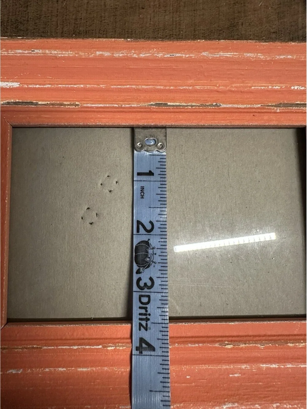 Rustic Orange Wooden Picture Frame